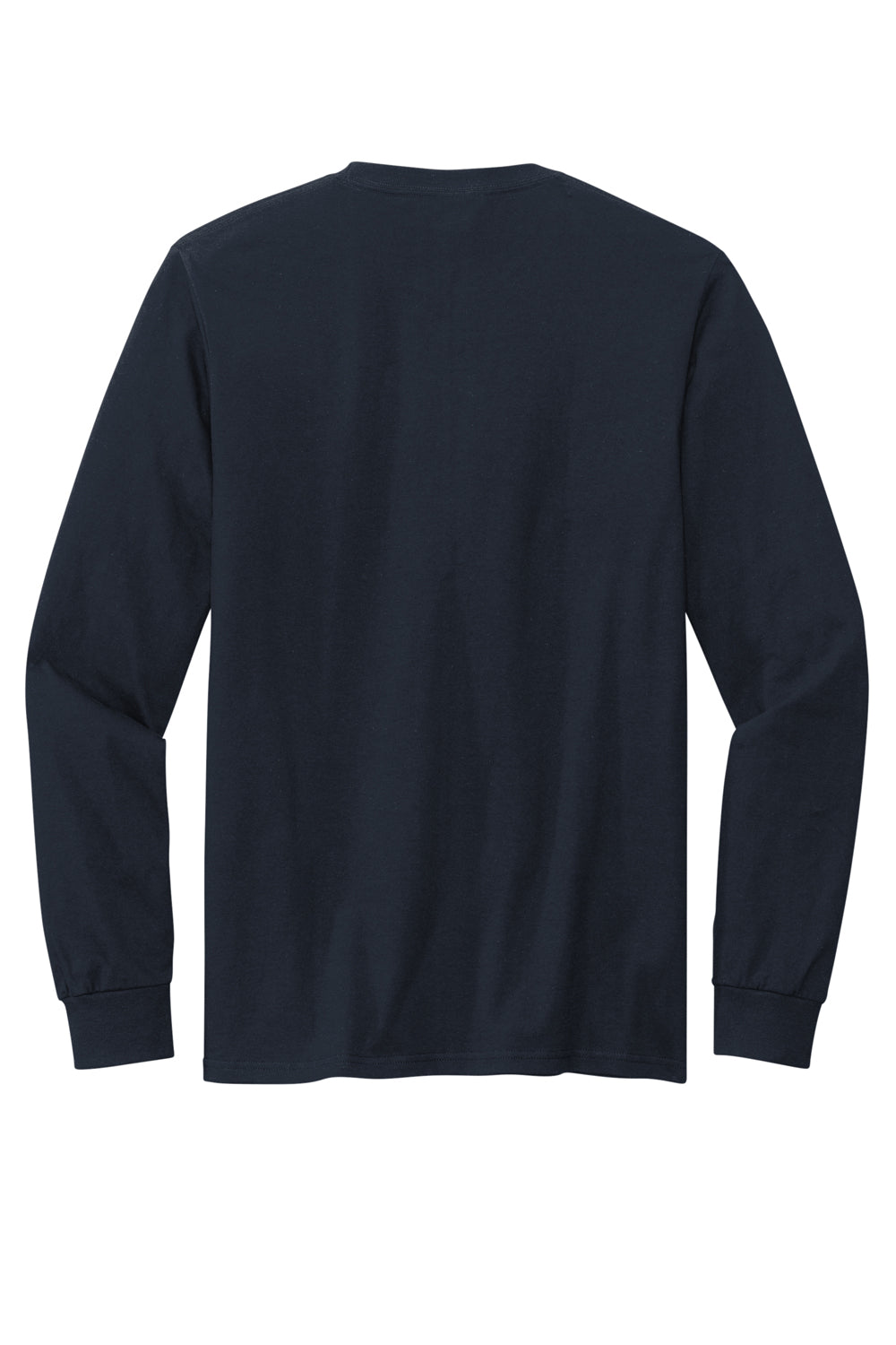 Volunteer Knitwear VL60LS Chore Long Sleeve Crewneck T-Shirt Strong Navy Blue Flat Back