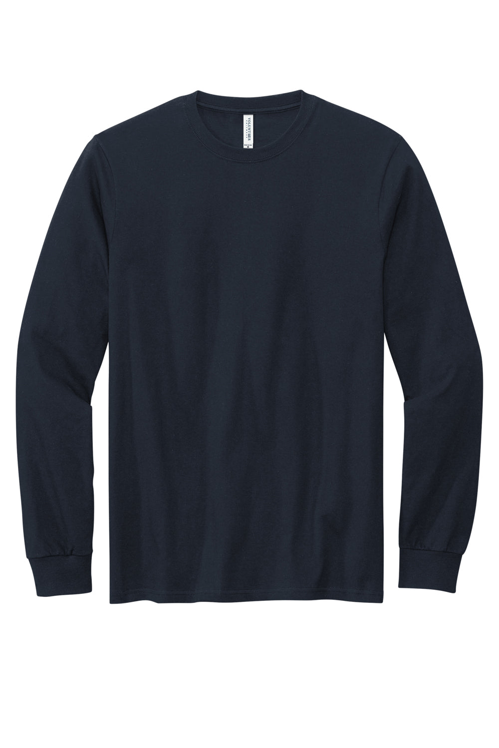 Volunteer Knitwear VL60LS Chore Long Sleeve Crewneck T-Shirt Strong Navy Blue Flat Front