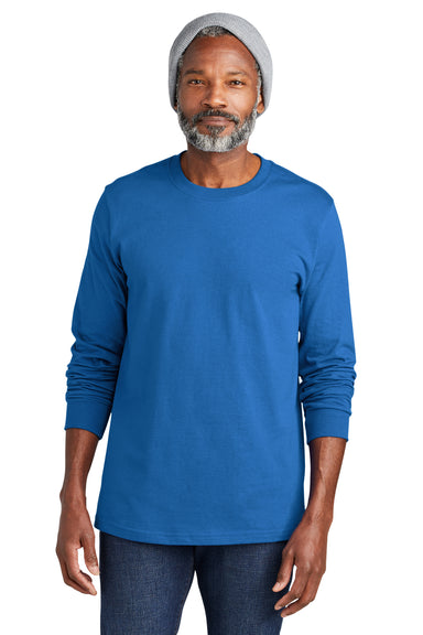 Volunteer Knitwear VL60LS Chore Long Sleeve Crewneck T-Shirt True Royal Blue Front