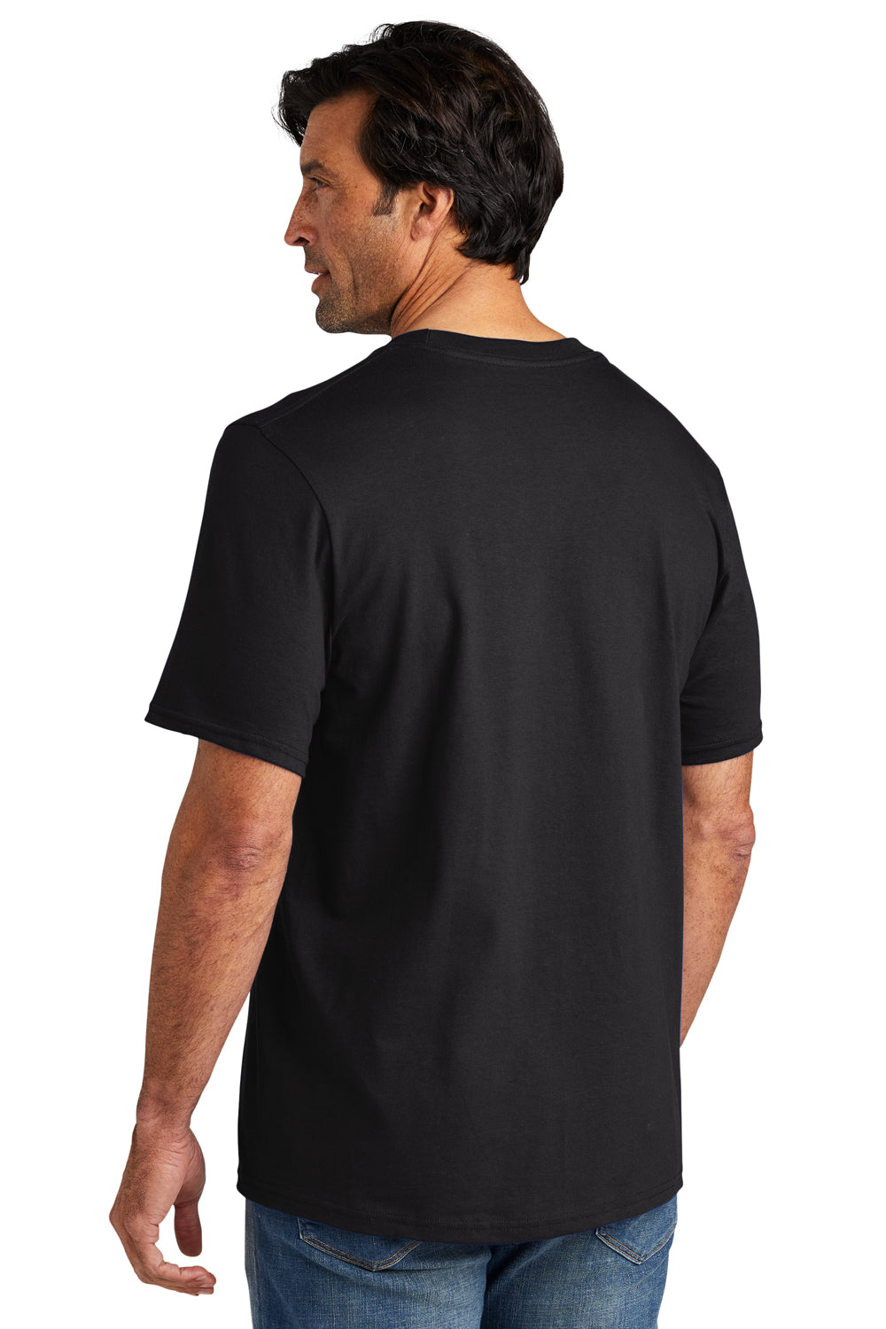 Volunteer Knitwear VL60 Chore Short Sleeve Crewneck T-Shirt Deep Black Back
