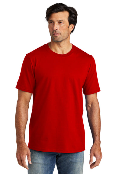 Volunteer Knitwear VL60 Chore Short Sleeve Crewneck T-Shirt Flag Red Front