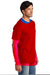 Volunteer Knitwear VL60 Chore Short Sleeve Crewneck T-Shirt Flag Red Side