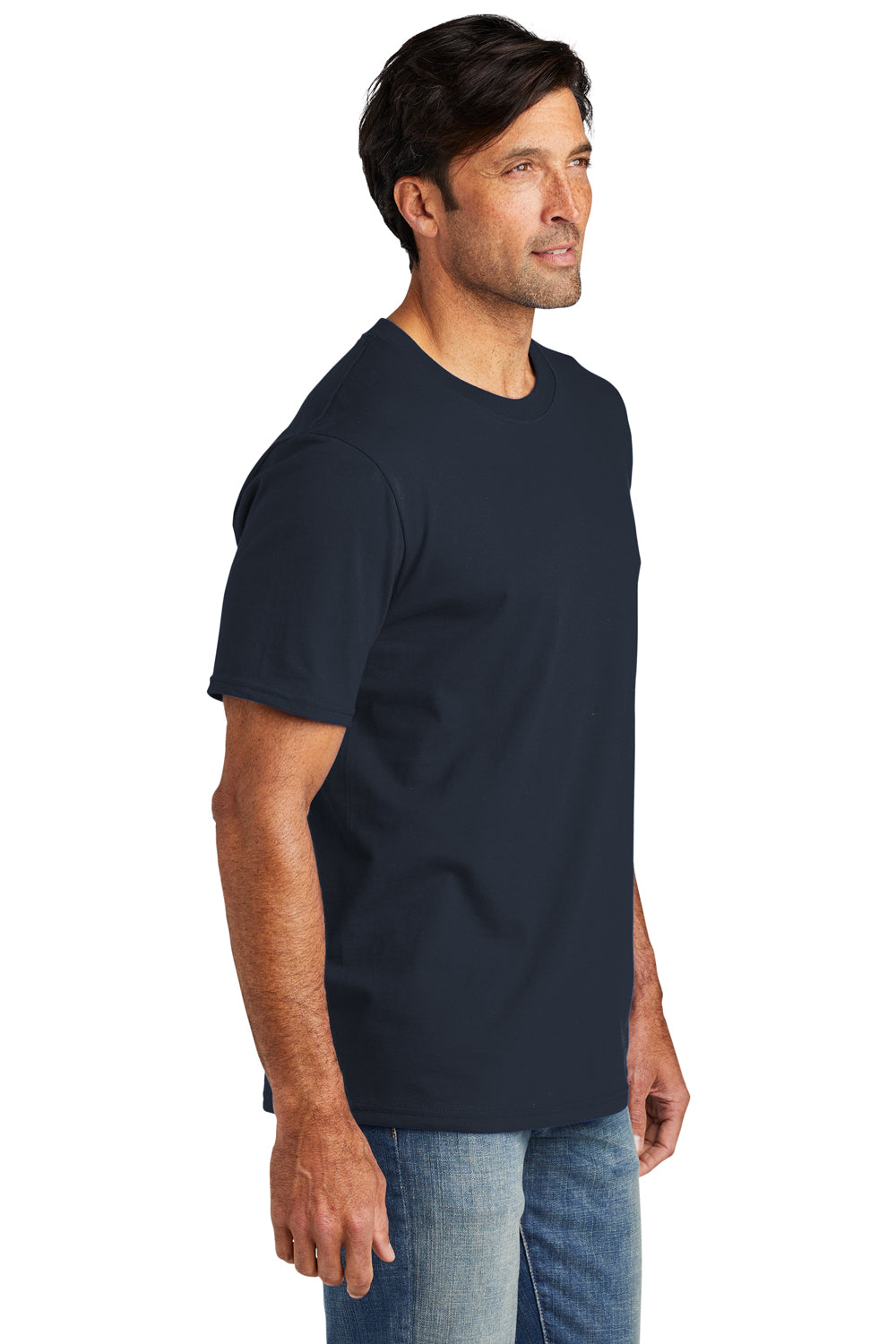Volunteer Knitwear VL60 Chore Short Sleeve Crewneck T-Shirt Strong Navy Blue Side