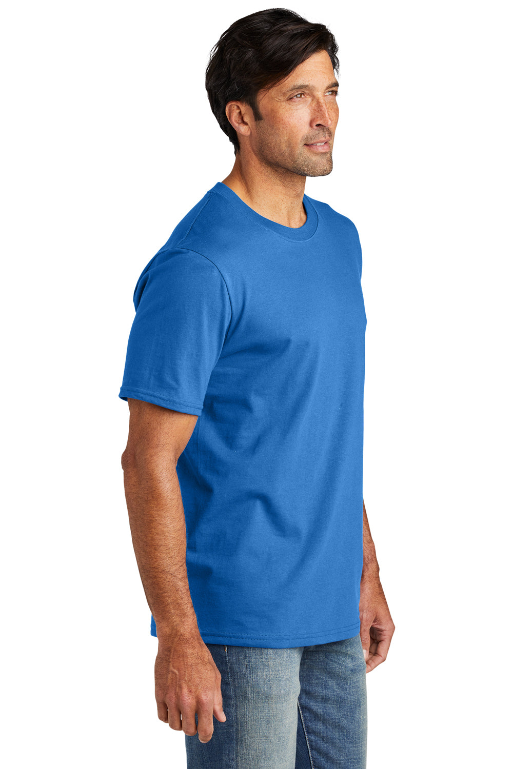 Volunteer Knitwear VL60 Chore Short Sleeve Crewneck T-Shirt True Royal Blue Side