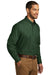 Port Authority W100/TW100 Carefree Stain Resistant Long Sleeve Button Down Shirt w/ Pocket Deep Forest Green 3Q