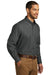 Port Authority W100/TW100 Carefree Stain Resistant Long Sleeve Button Down Shirt w/ Pocket Graphite Grey 3Q