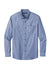 Port Authority W382 Chambray Easy Care Long Sleeve Button Down Shirt Moonlight Blue Flat Front