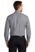 Port Authority Mens Broadcloth Gingham Long Sleeve Button Down Shirt w/ Pocket Black/White Side