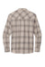 Port Authority W672 Ombre Plaid Long Sleeve Button Down Shirt Frost Grey Flat Back