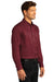 Port Authority W808 SuperPro Wrinkle Resistant React Long Sleeve Button Down Shirt w/ Pocket Burgundy 3Q