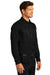 Port Authority W808 SuperPro Wrinkle Resistant React Long Sleeve Button Down Shirt w/ Pocket Deep Black 3Q
