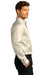 Port Authority Mens SuperPro Wrinkle Resistant React Long Sleeve Button Down Shirt w/ Pocket Ecru Side
