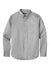 Port Authority W808 SuperPro Wrinkle Resistant React Long Sleeve Button Down Shirt w/ Pocket Gusty Grey Flat Front