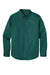 Port Authority W808 SuperPro Wrinkle Resistant React Long Sleeve Button Down Shirt w/ Pocket Marine Green Flat Front