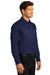 Port Authority W808 SuperPro Wrinkle Resistant React Long Sleeve Button Down Shirt w/ Pocket True Navy Blue 3Q