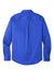 Port Authority W808 SuperPro Wrinkle Resistant React Long Sleeve Button Down Shirt w/ Pocket True Royal Blue Flat Back