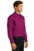 Port Authority W808 SuperPro Wrinkle Resistant React Long Sleeve Button Down Shirt w/ Pocket Wild Berry 3Q