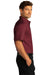 Port Authority Mens SuperPro React Short Sleeve Button Down Shirt w/ Pocket Burgundy Side