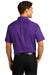 Port Authority Mens SuperPro React Short Sleeve Button Down Shirt w/ Pocket Purple Side