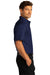 Port Authority Mens SuperPro React Short Sleeve Button Down Shirt w/ Pocket True Navy Blue Side