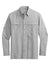Port Authority W960 UV Daybreak Long Sleeve Button Down Shirt Gusty Grey Flat Front