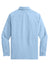 Port Authority W960 UV Daybreak Long Sleeve Button Down Shirt Light Blue Flat Back