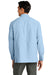Port Authority W960 UV Daybreak Long Sleeve Button Down Shirt Light Blue Back