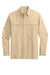 Port Authority W960 UV Daybreak Long Sleeve Button Down Shirt Oat Flat Front