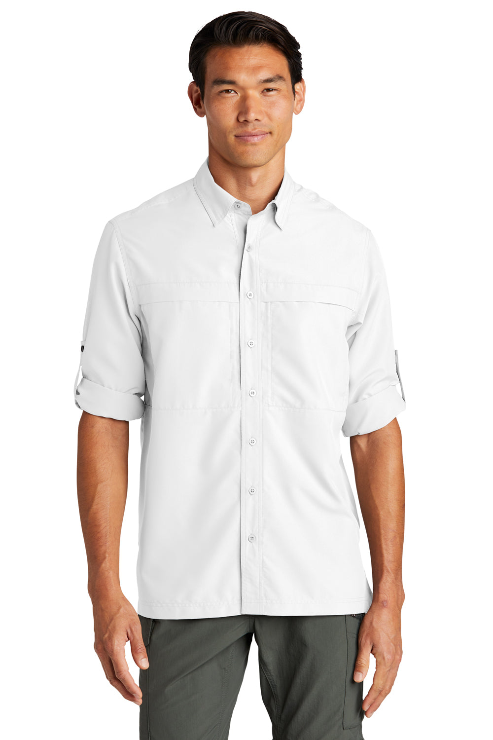 Port Authority W960 UV Daybreak Long Sleeve Button Down Shirt White 3Q