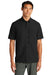 Port Authority W961 UV Daybreak Short Sleeve Button Down Shirt Deep Black Front