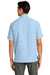 Port Authority W961 UV Daybreak Short Sleeve Button Down Shirt Light Blue Back