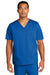 Wonderwink WW3160 WorkFlex Short Sleeve V-Neck Shirt w/ Pocket Royal Blue Front