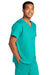 Wonderwink WW3160 WorkFlex Short Sleeve V-Neck Shirt w/ Pocket Teal Blue 3Q