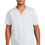 Wonderwink Mens WorkFlex Short Sleeve V-Neck Shirt w/ Pocket - White