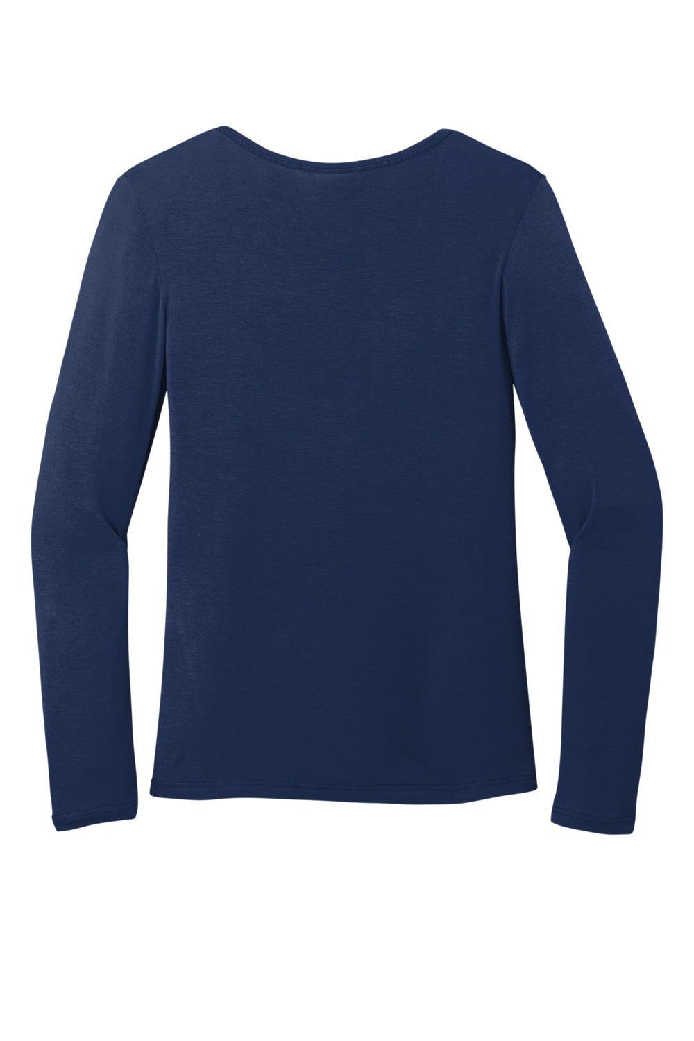 Wonderwink WW4029 Long Sleeve Crewneck Layer T-Shirt Navy Blue Flat Back