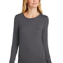 Wonderwink Womens Long Sleeve Crewneck Layer T-Shirt - Pewter Grey