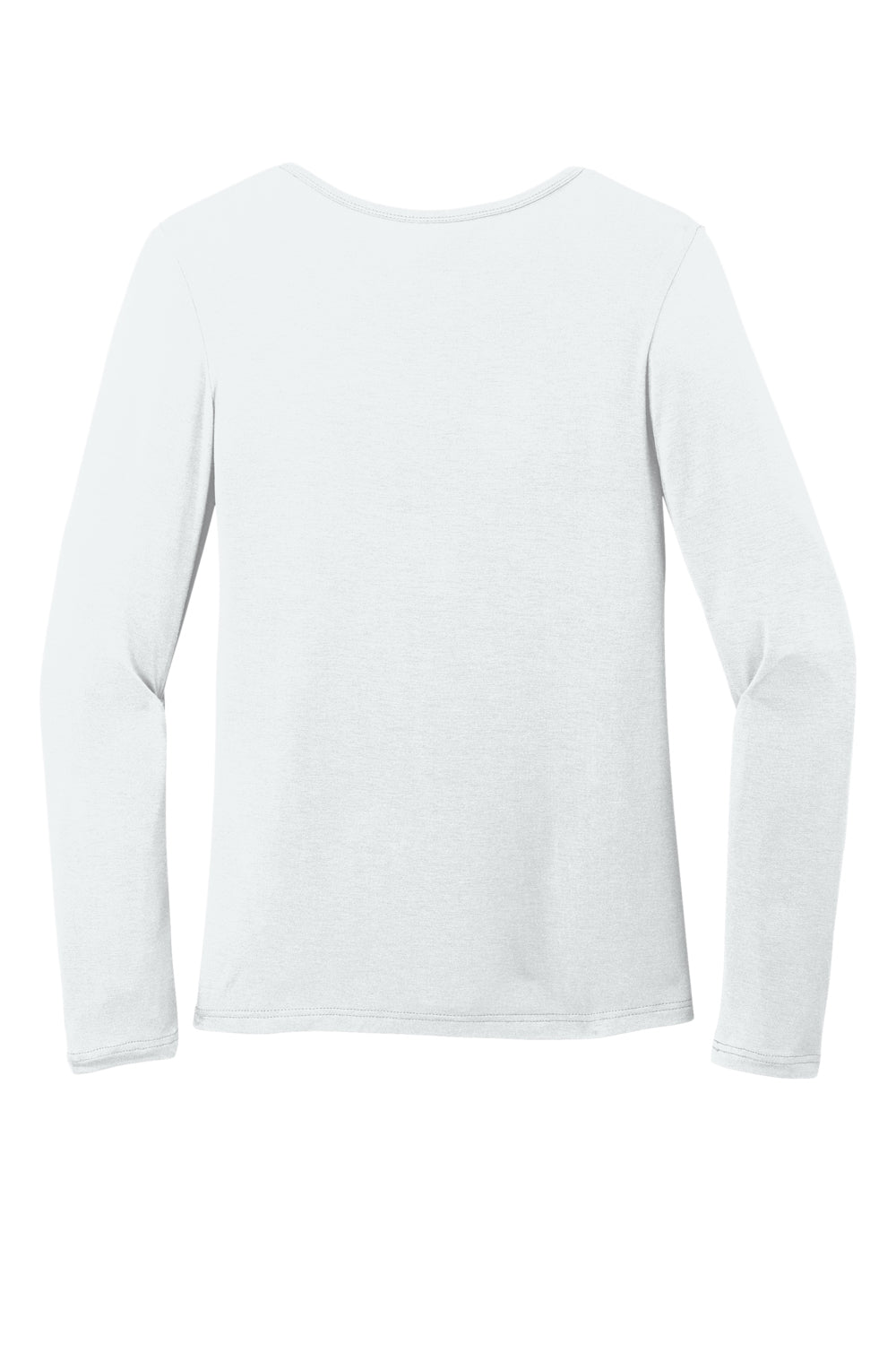 Wonderwink WW4029 Long Sleeve Crewneck Layer T-Shirt White Flat Back