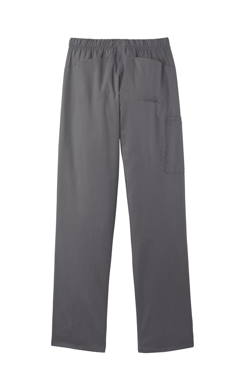 Wonderwink WW4158 Premiere Flex Cargo Pants w/ Pockets Pewter Grey Flat Back
