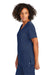 Wonderwink WW4168 Premiere Flex Short Sleeve V-Neck Shirt w/ Pockets Navy Blue Side