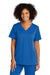 Wonderwink WW4168 Premiere Flex Short Sleeve V-Neck Shirt w/ Pockets Royal Blue Front