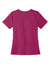 Wonderwink WW4168 Premiere Flex Short Sleeve V-Neck Shirt w/ Pockets Wine Flat Back