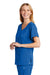 Wonderwink WW4268 Premiere Flex Short Sleeve V-Neck Mock Wrap Shirt Royal Blue 3Q