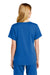 Wonderwink WW4268 Premiere Flex Short Sleeve V-Neck Mock Wrap Shirt Royal Blue Back