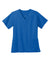 Wonderwink WW4560 WorkFlex Short Sleeve V-Neck Shirt Royal Blue Flat Front