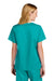 Wonderwink WW4560 WorkFlex Short Sleeve V-Neck Shirt Teal Blue Back