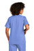 Wonderwink WW4760 WorkFlex Short Sleeve V-Neck Mock Wrap Shirt Ceil Blue Back