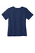 Wonderwink WW4760 WorkFlex Short Sleeve V-Neck Mock Wrap Shirt Navy Blue Flat Back