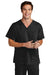 Wonderwink WW5068 Premiere Flex Short Sleeve V-Neck Shirt Black Front