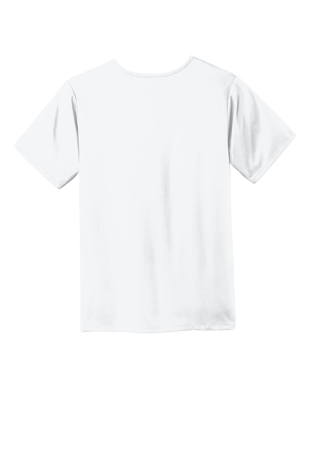 Wonderwink WW5068 Premiere Flex Short Sleeve V-Neck Shirt White Flat Back