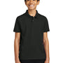 Port Authority Youth Dry Zone Moisture Wicking Short Sleeve Polo Shirt - Deep Black